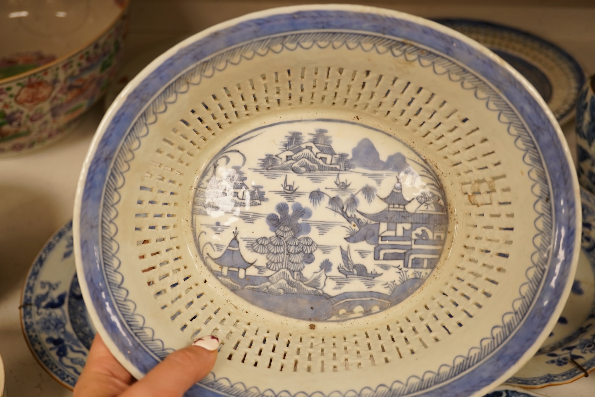 A large collection of 18th century and later Chinese export porcelain